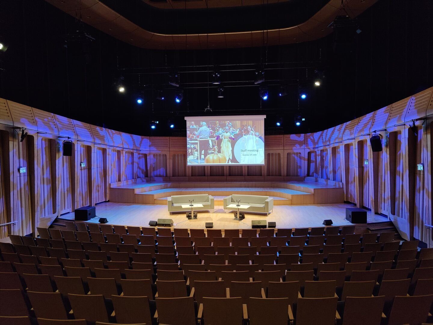 11. Concert hall set up